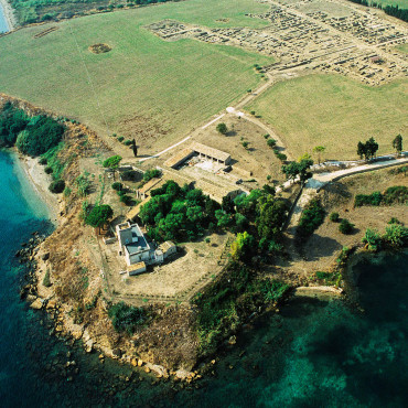 View of the archeological area of Megara Hyblaea