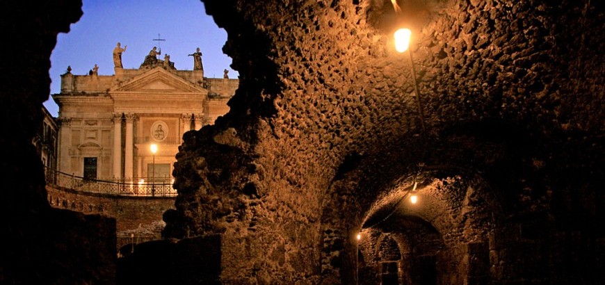 Inside the roman amphitheatre