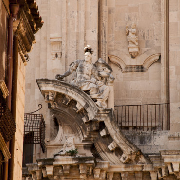 Detail of St. Benedict facade