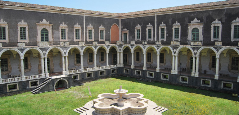 The inner courtyard