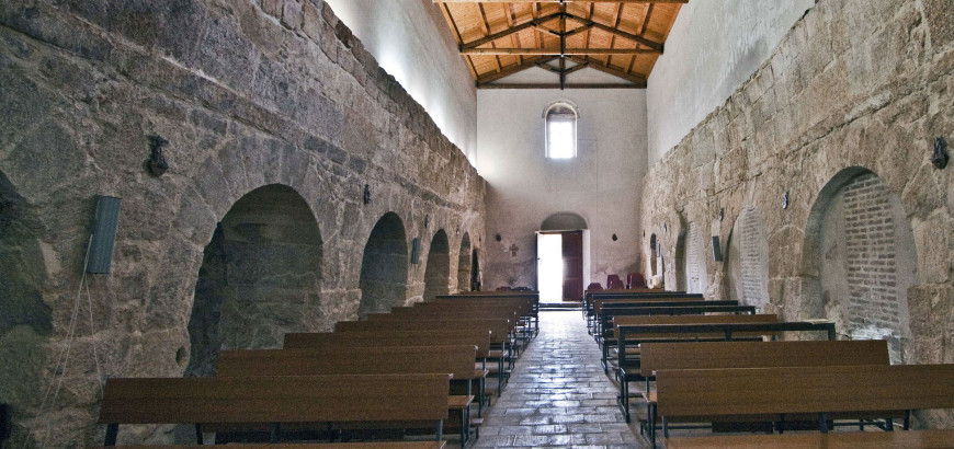 Inside of basilica of San Focà