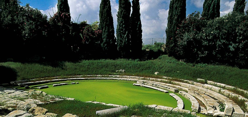 View of the roman gymnasium