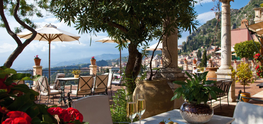The terrace
