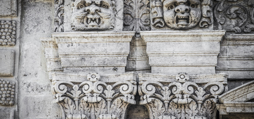 Decorations of the facade