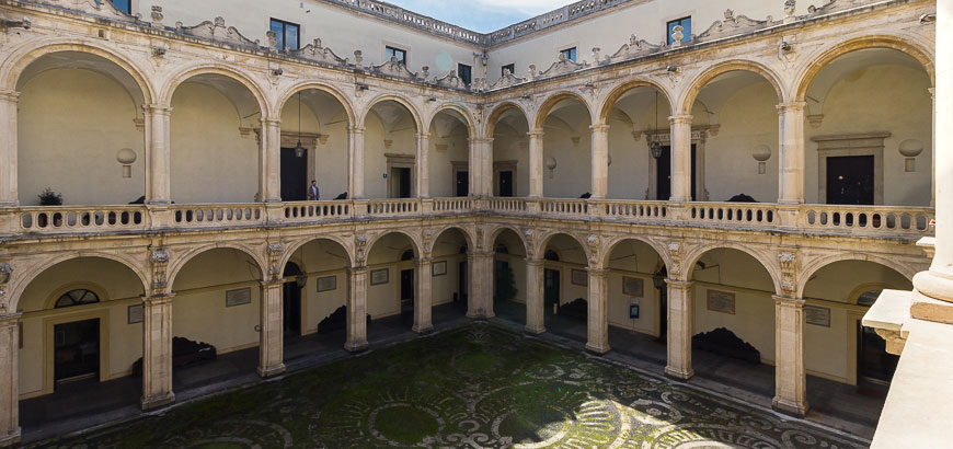 The inner courtyard