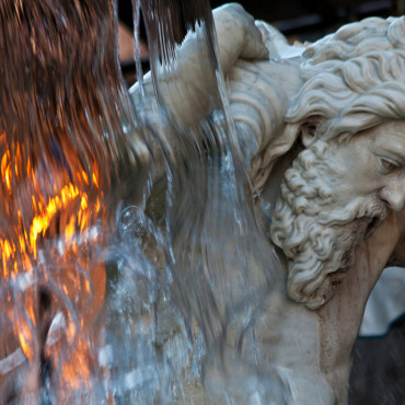 Particolare fontana dell'Amenano