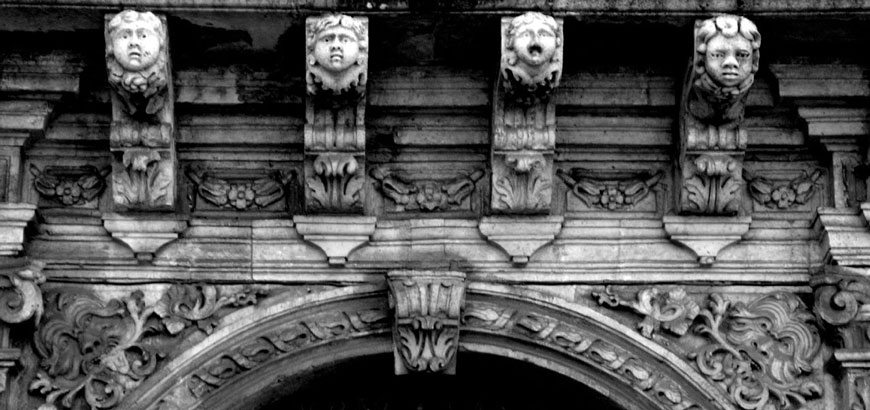 Detail of the main door