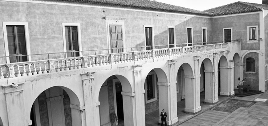 The inner courtyard