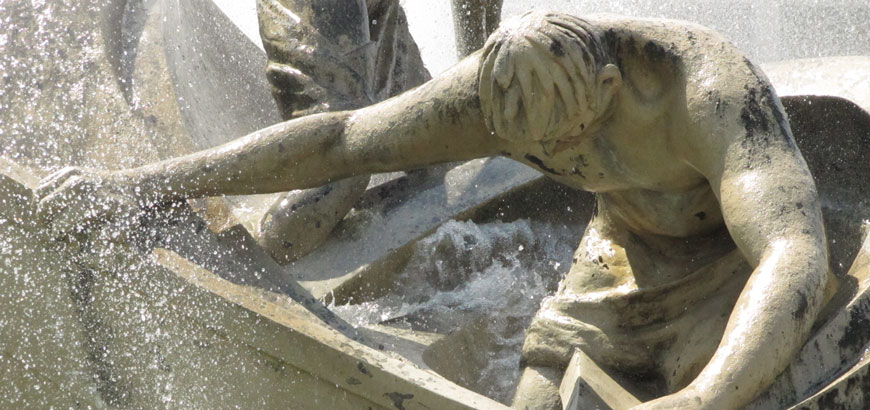 Detail of the Malavoglia fountain