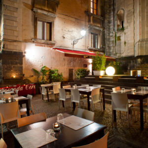 I tavoli all'aperto