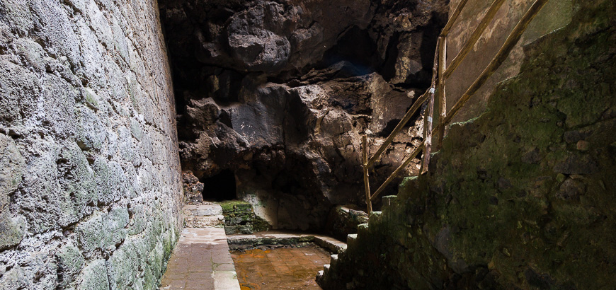 Down the pit