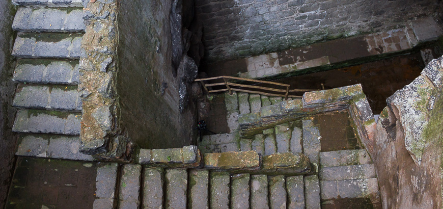 View of the pit