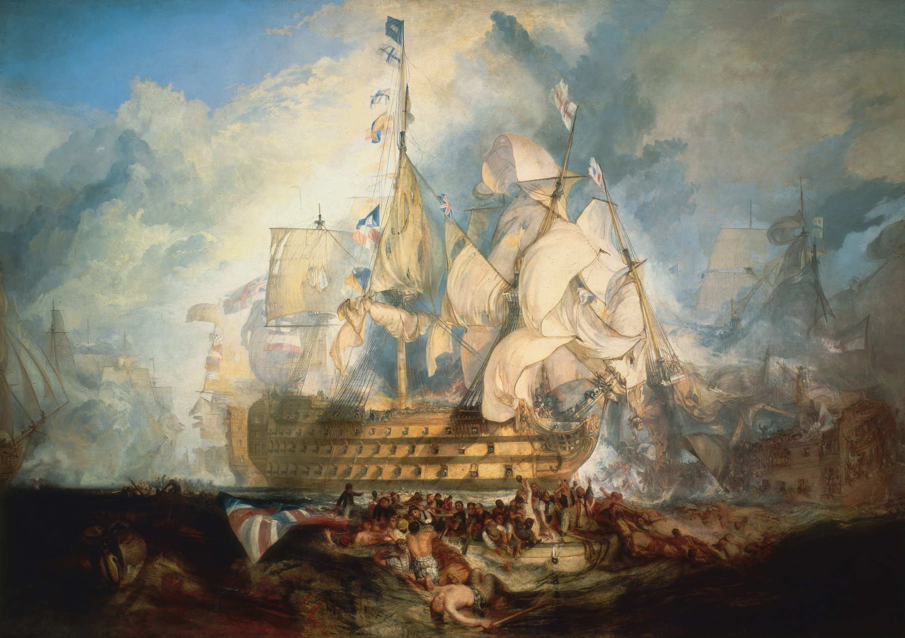Turner,_The_Battle_of_Trafalgar_(1822)