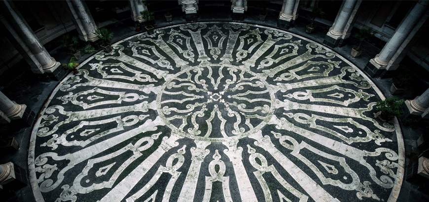 Inner courtyard of Convitto Cutelli