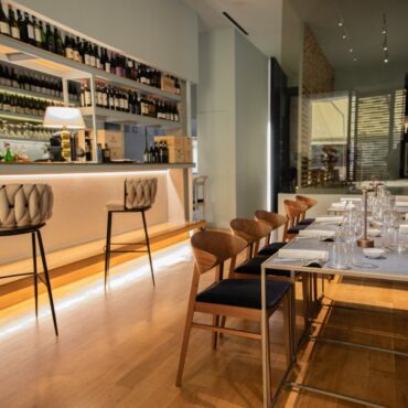 Internal view of the Gelsonero restaurant in Catania.