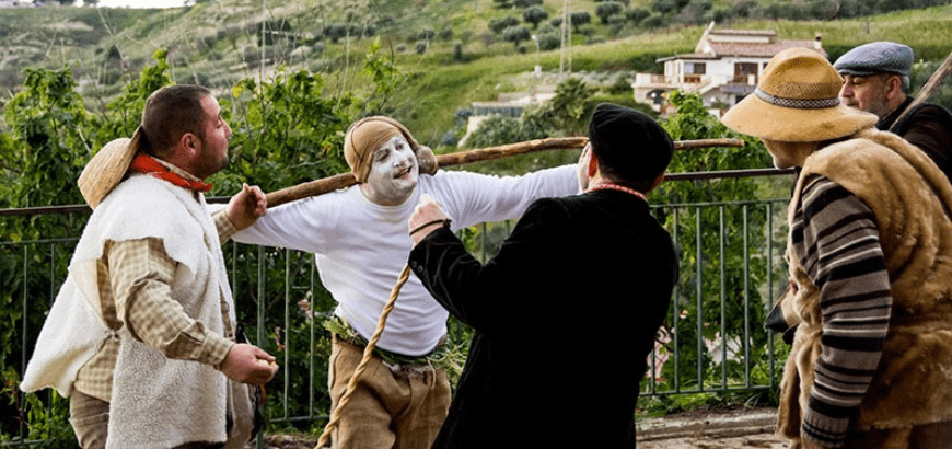 Popular festival, mime shepherds