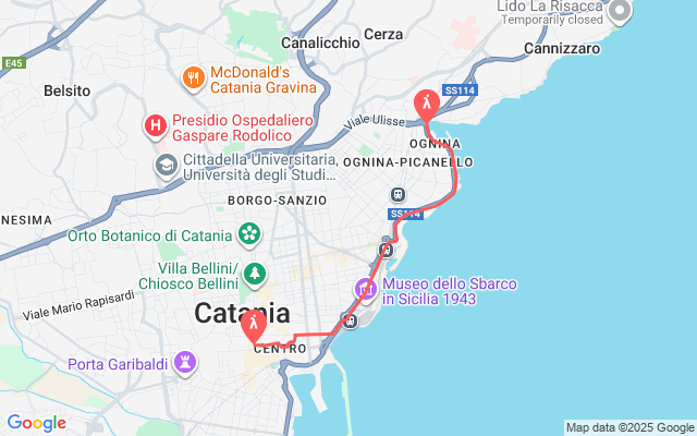 Catania sul grande schermo Tour